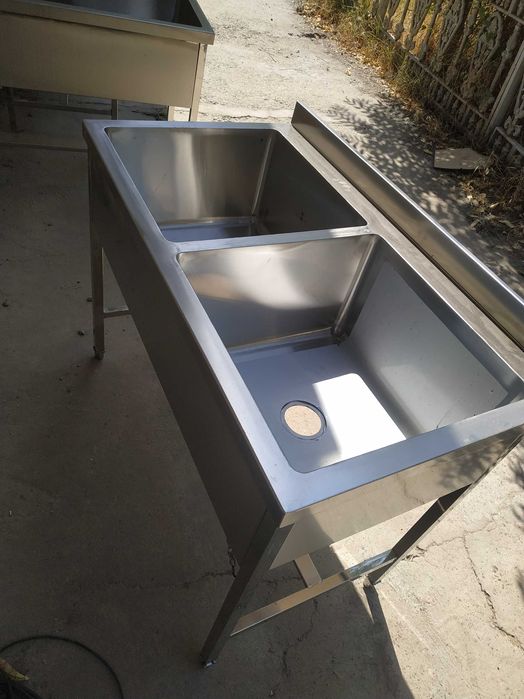 моечные ванны двухсекционные