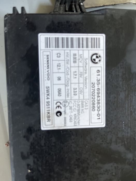 Calculator modul kitt pornire cas 3 motor 4.8i e70 e71 x5 x6