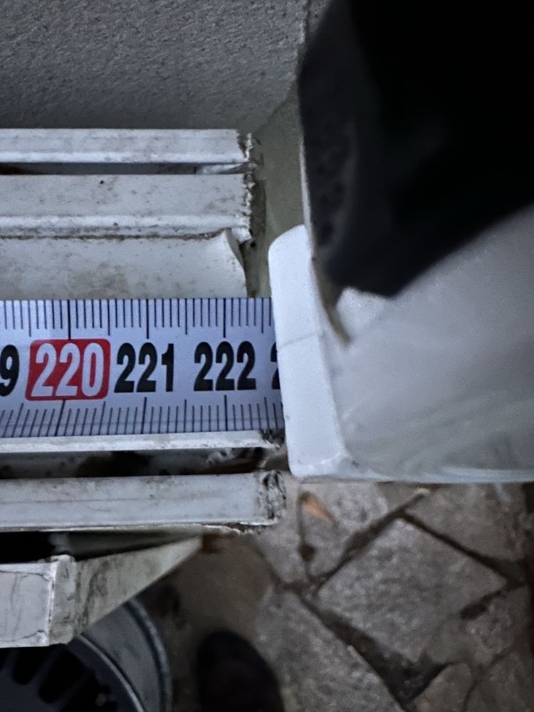 Продава pvc дограма балконска врата с каса размер 222.5см на 75.5см