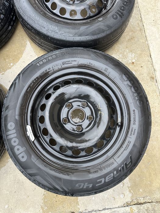 Set anvelope vara apollo 195/65 R15 + jante otel