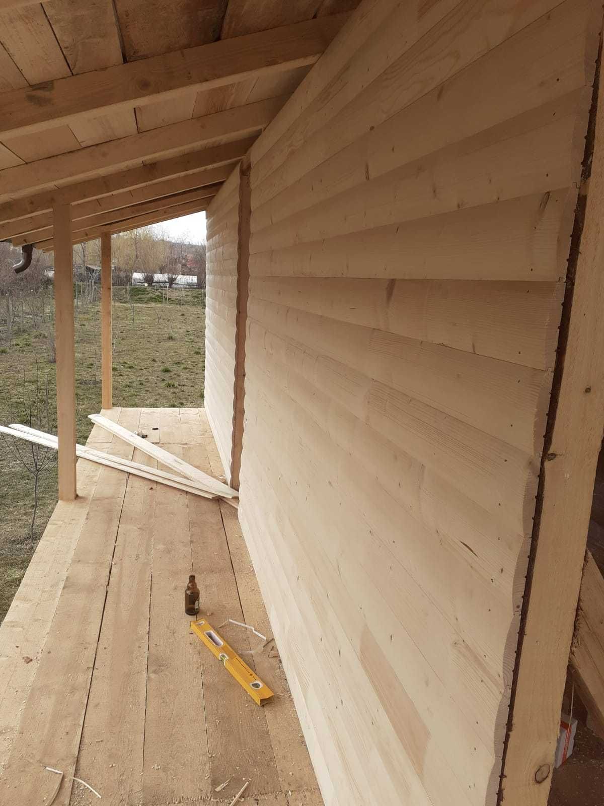 Casa si Cabana stil A-Frame pe structura de lemn