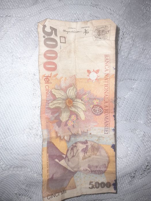 Vand bagnota de 5000 lei veche