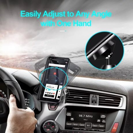 Suport Magnetic Auto Telefon  Cu Lipre Pe Bord 360°