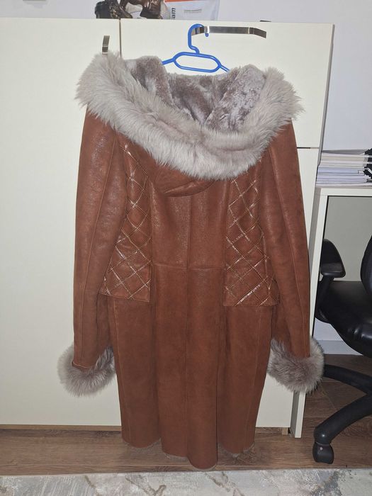 Кожух естествена кожа и косъм