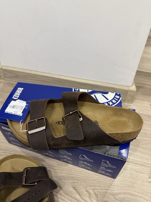 Papuci bărbați Birkenstock Arizona BS Habana-43,piele naturală