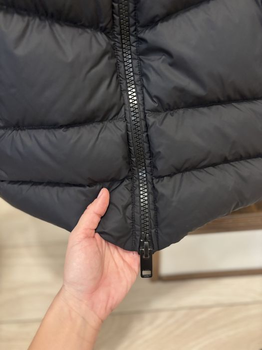 Diesel black puffer jacket with hood