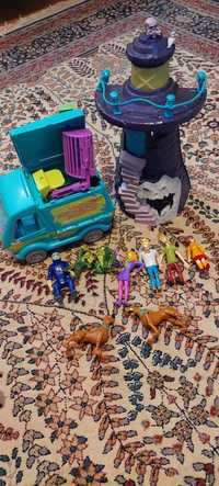 Lot Scooby-Doo masina misterelor, castel bantuit, figurine personajele
