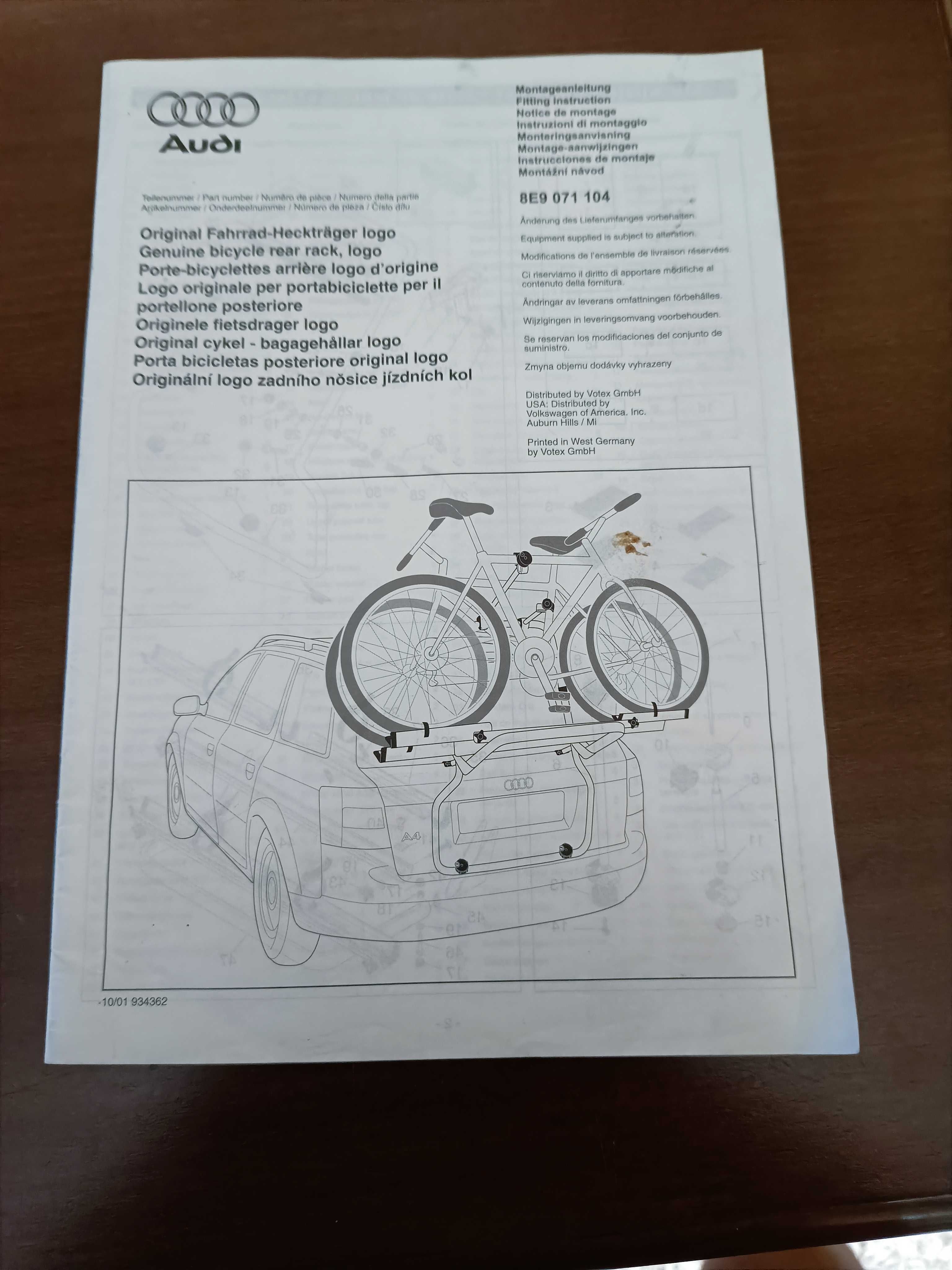 Багажник за колело за AUDI A4