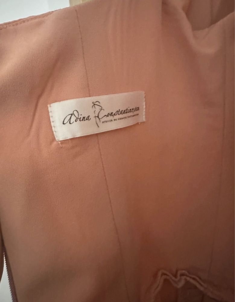 Rochie Adina Constantinescu roz pal