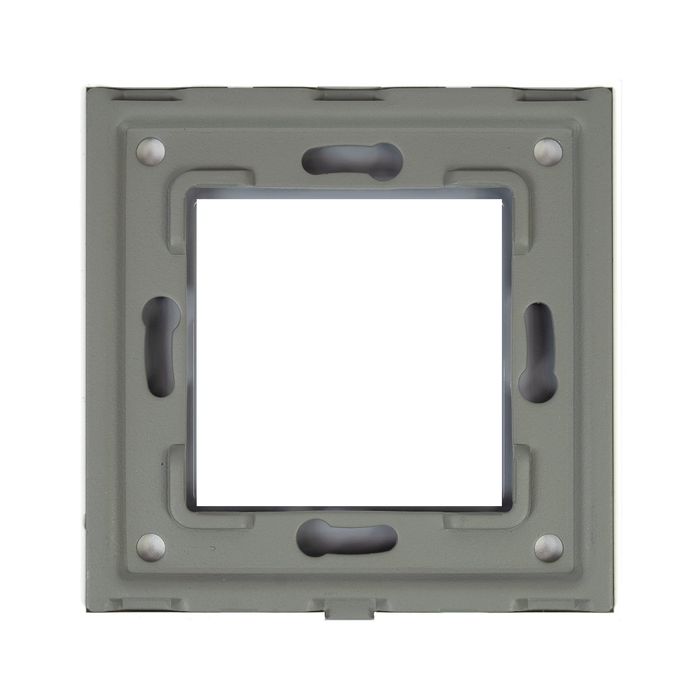 Rama simpla PNI RM101W din sticla pentru prize PNI