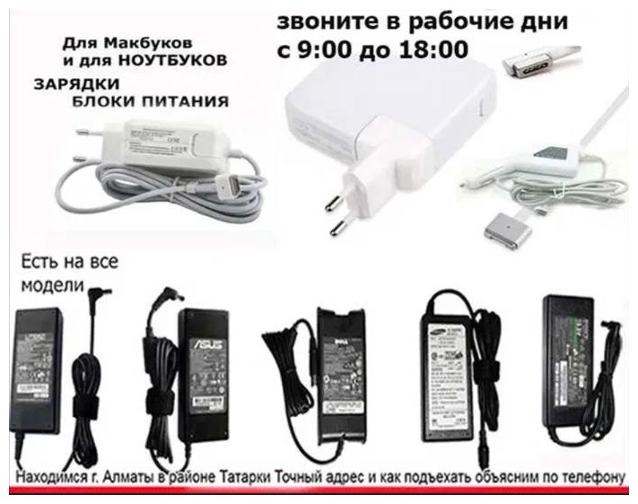 от * Apple * для макбука или для ноутбука -зарядка блок питания .