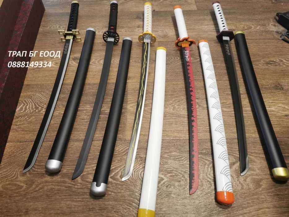 Demon Slayer Katana Меч 75 см Катана Cosplay Острие от СТОМАНА