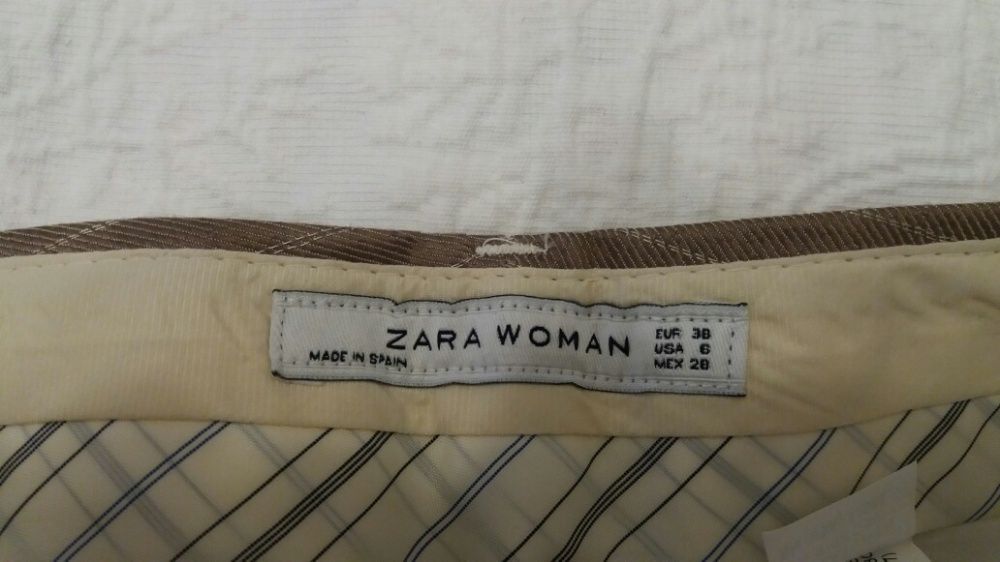 ZARA Pantaloni dama stofa bej mărime 38 noi Curier OLX