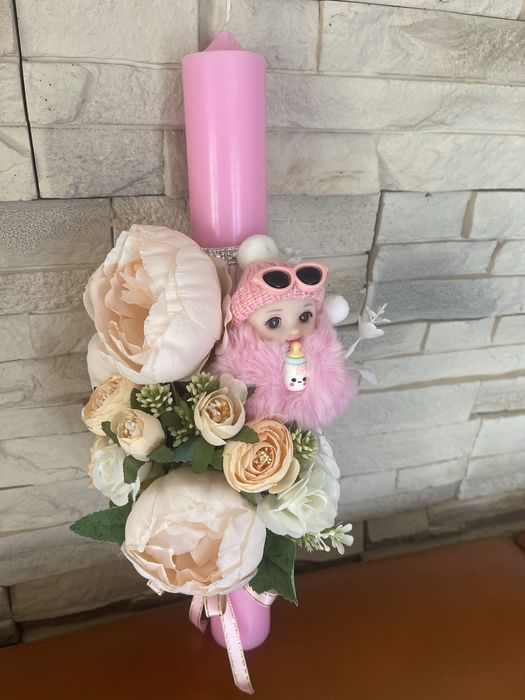 Luminare botez 40 cm înăltime si 6  cm grosime