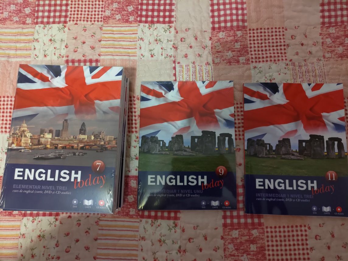 English Today curs limba engleză, 21 cărți + cd+dvd