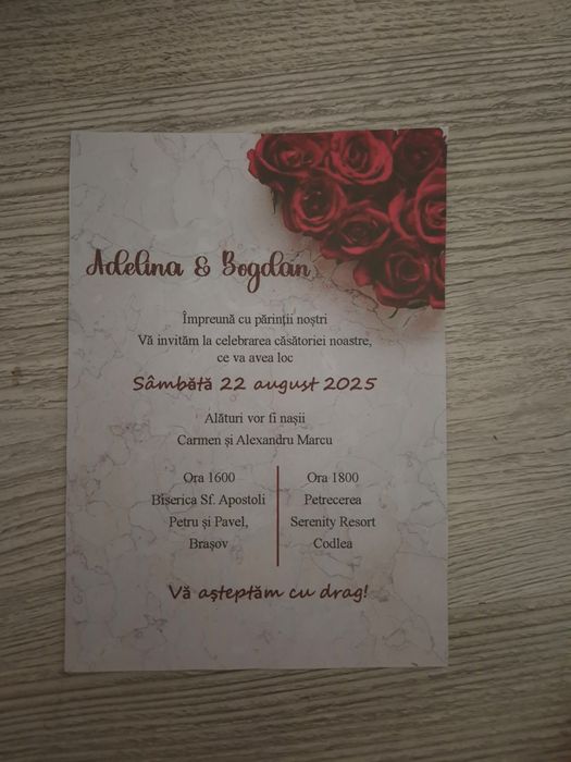 Invitatii botez/nunta