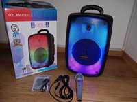 Boxa karaoke bluetooth portabila cu microfon/radio/telecomanda
