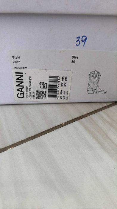 Ciocate ganni , noi , marimea 39