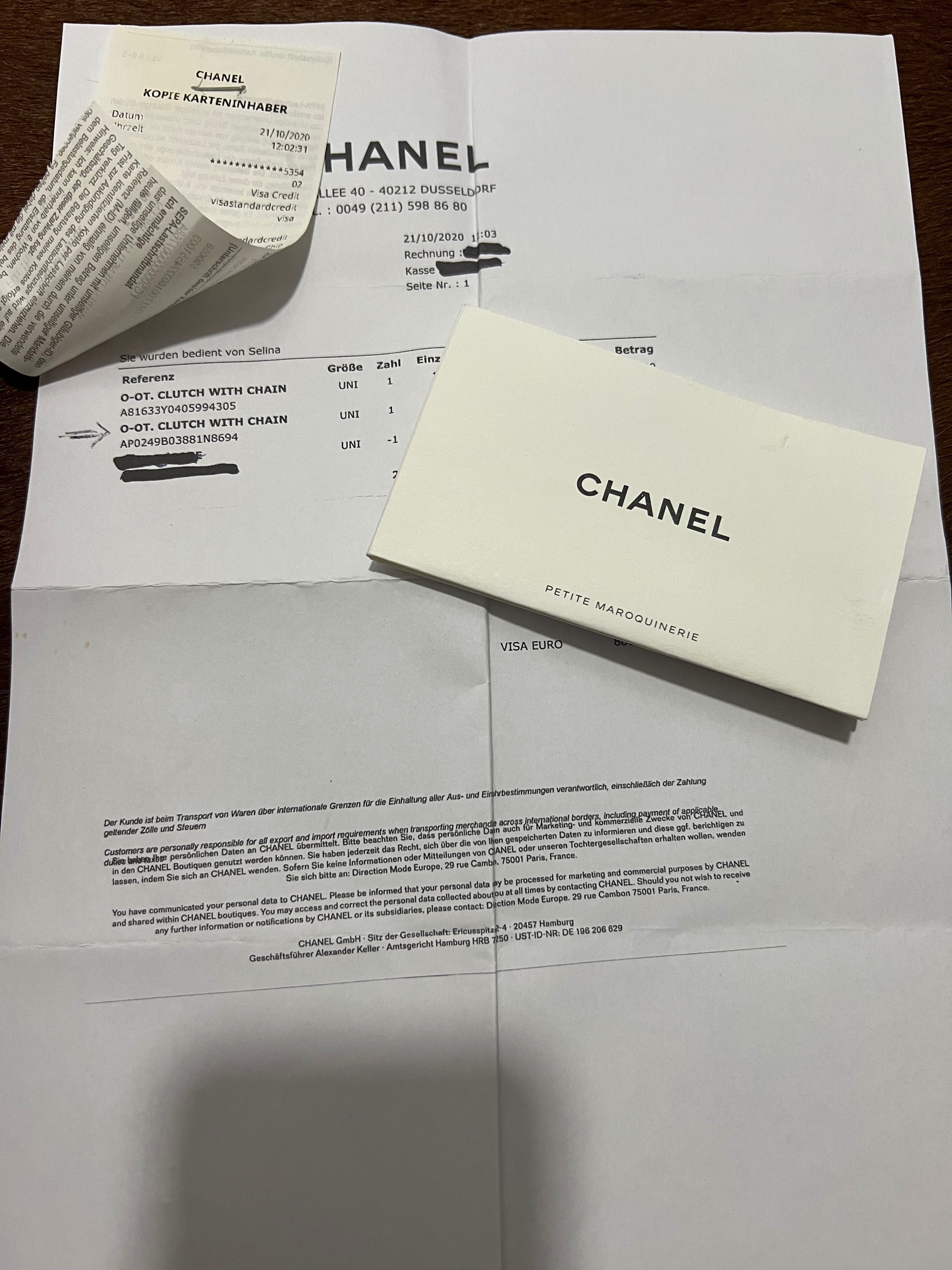 Wallet on chain Chanel
