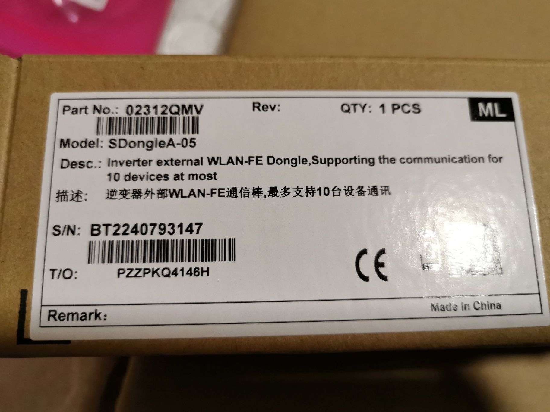 Invertor Huawei trifazic, 10kw nou cu factură și dongle.