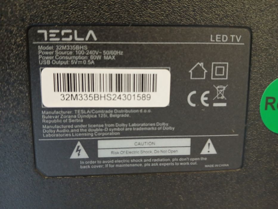 Televizor nou smart Tesla 81cm resigilat