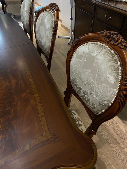 Set masă cu 6 scaune