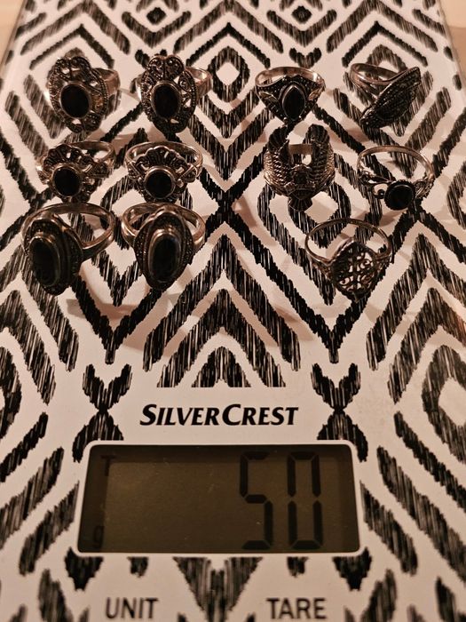 Стари сребърни Немски пръстени - 11 броя ( Проба 925 ) !