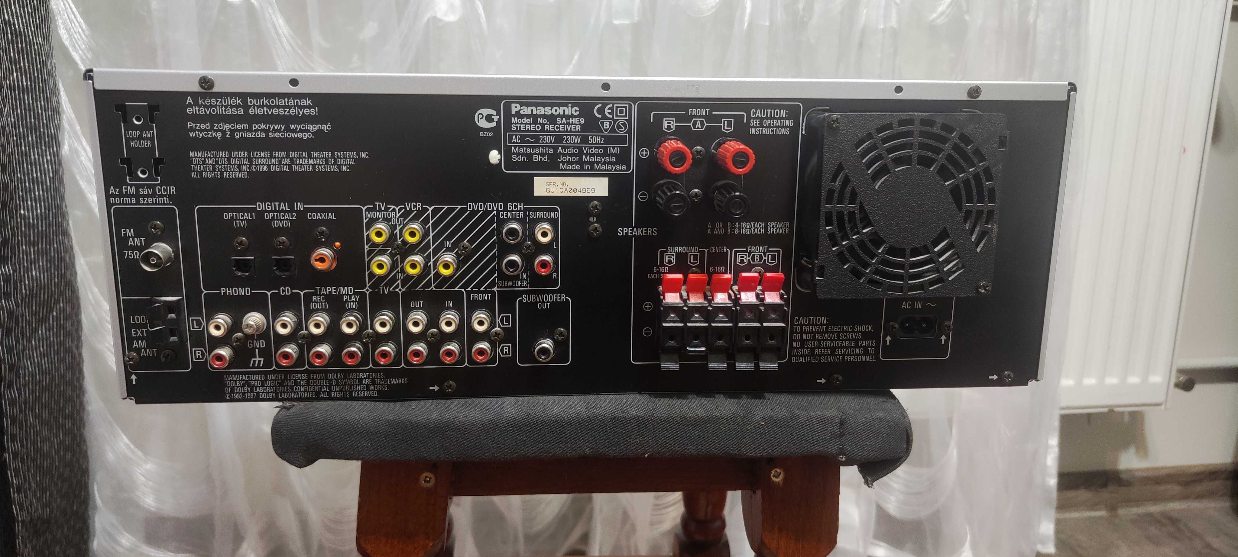 Amplificator Audio Panasonic SA-HE9 Statie Audio Amplituner (Technics)