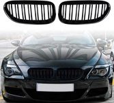 Двойни Черни Бъбреци Е63 Е64 Решетки за BMW 6 серия 630 , 645 , 650