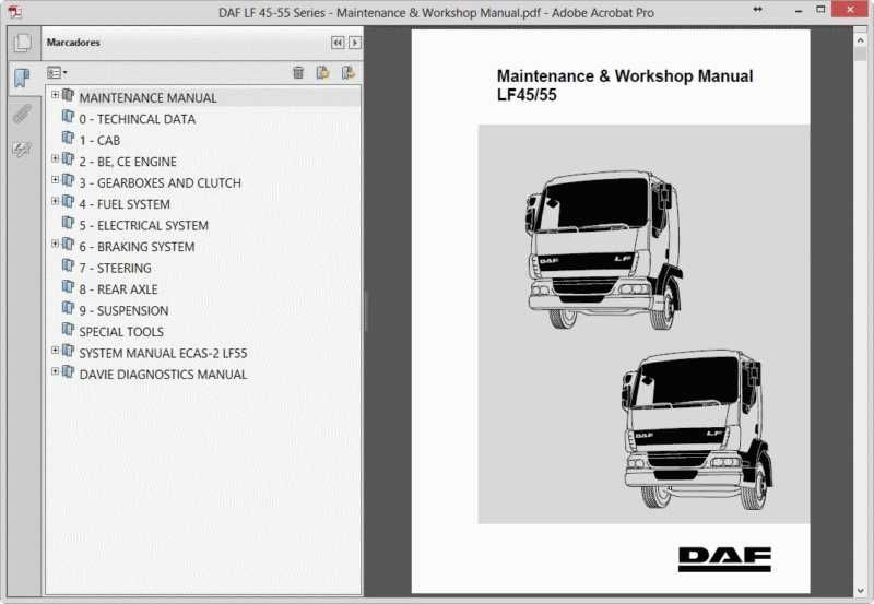 DAF Euro 6 XF-CF - Scheme Electrice si manuale de reparatii