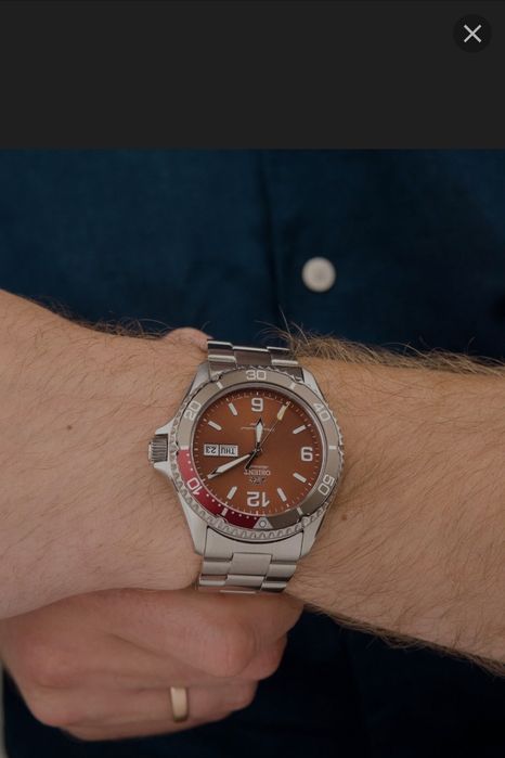 Ceas Orient RA AA0820R19B-arabic rosso tramonto