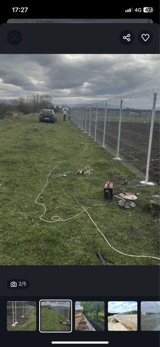 Vand garduri din plasa bordurata