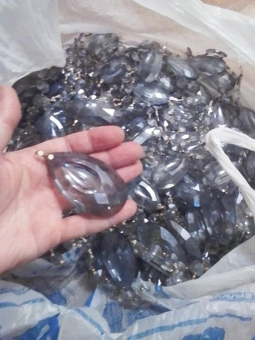 Хрустальные капли для украшения Елки или люстры