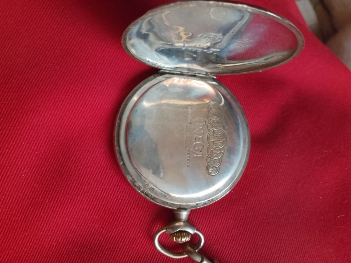 Сребърен джобен часовник,, Omega "