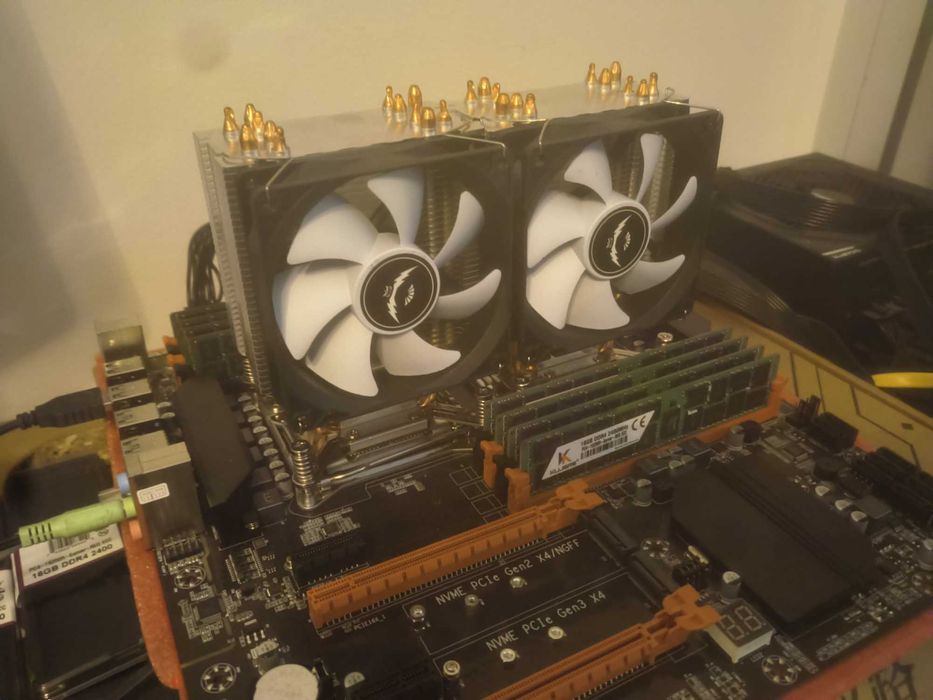 Kit server dual xeon X99 (E5-2682V4 * 2 + 128 GB Ram) + doua coolere