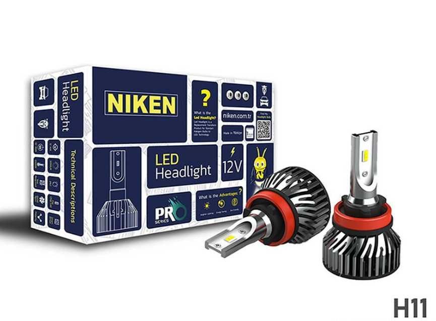 Диодни-LED крушки NIken H11 ПРО 2бр/к-т