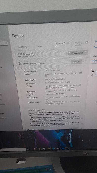 Monitor hp plus unitate Hp