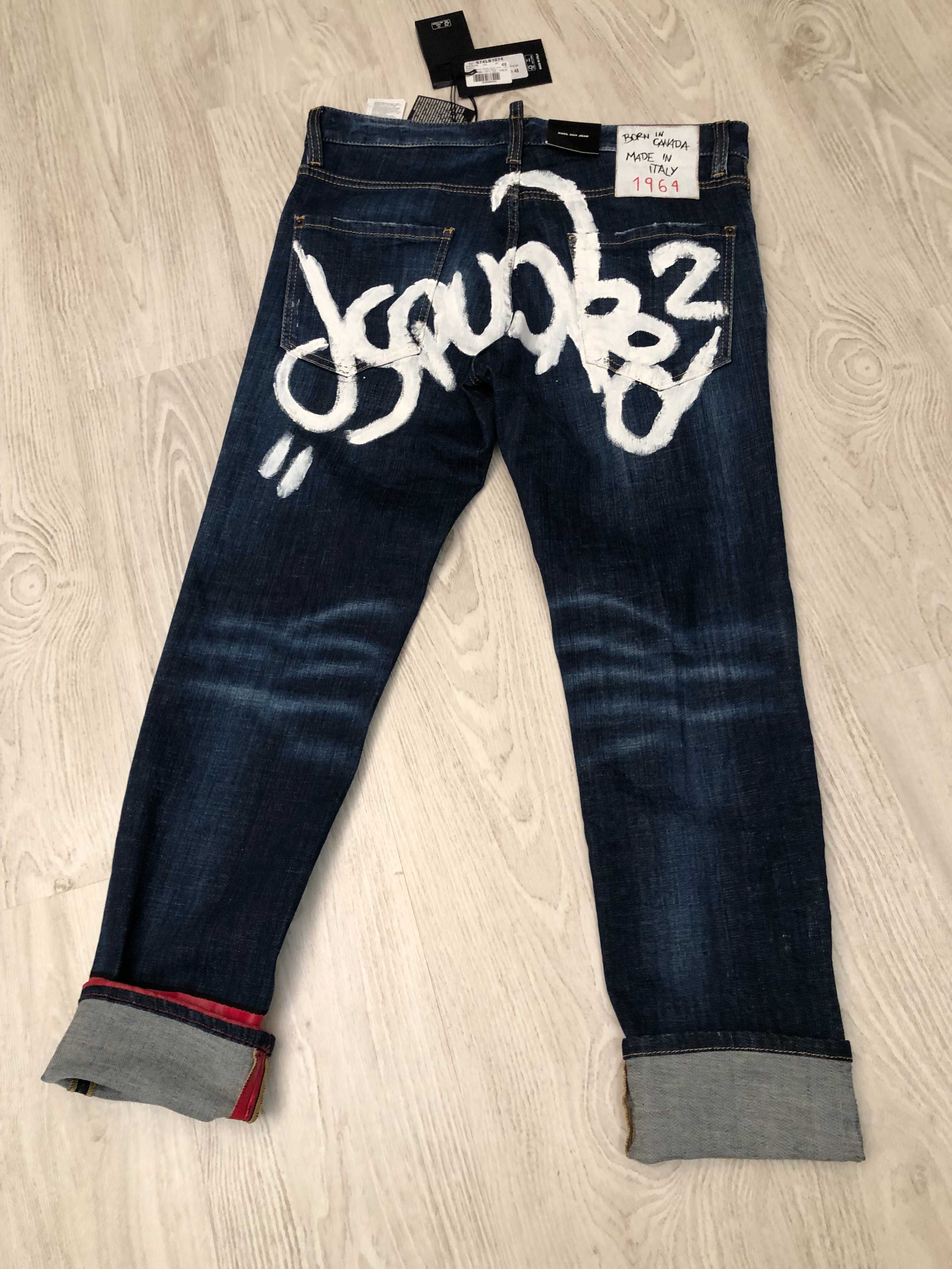 Dsquared2 blugi Cool Guy Jean 48 italy, sau M, retail 625 euro