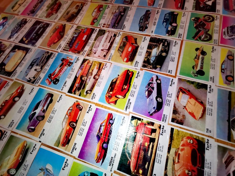 Колекционерски картинки от дъвки "Турбо"