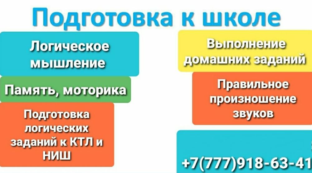 Подготовка к школе, Репетитор начальных классов