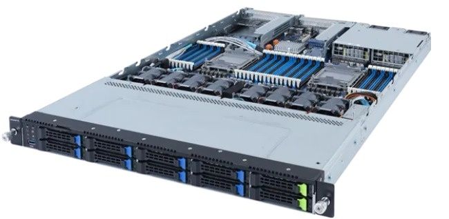 Сервер Гигабайт Server Gigabyte R182-N20 CPU x2 ОЗУ 128Gb SSD x6 БП x2