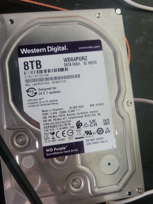 Жёсткий диск WD Purple 8TB