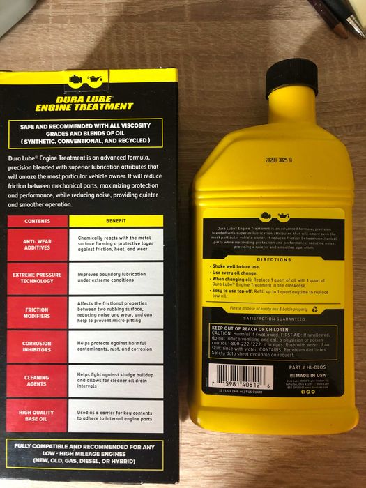 duralube tratament motor