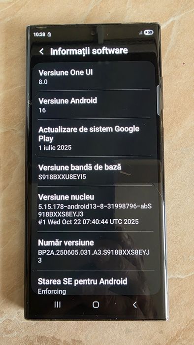 Samsung S 23 Ultra display fisurat !