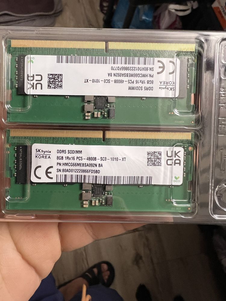 16GB RAM DDR5 laptop (2x8GB)