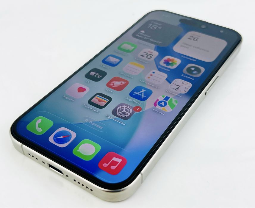 Apple iPhone 15 Pro 128GB Natural Titanium Перфектен! Гаранция!