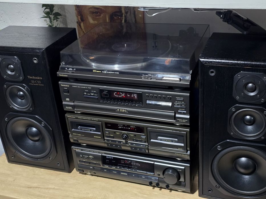 Linie audio TECHNICS, amplificator, deck,cd player, pickup,hifi stereo
