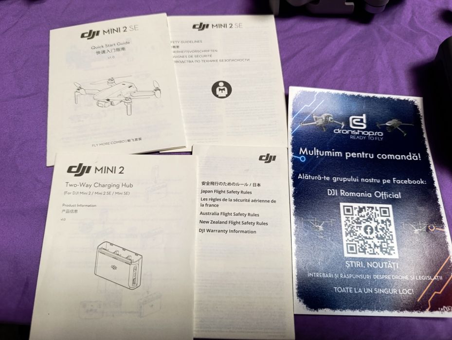 Drona DJI mini 2  combo, cu asigurare