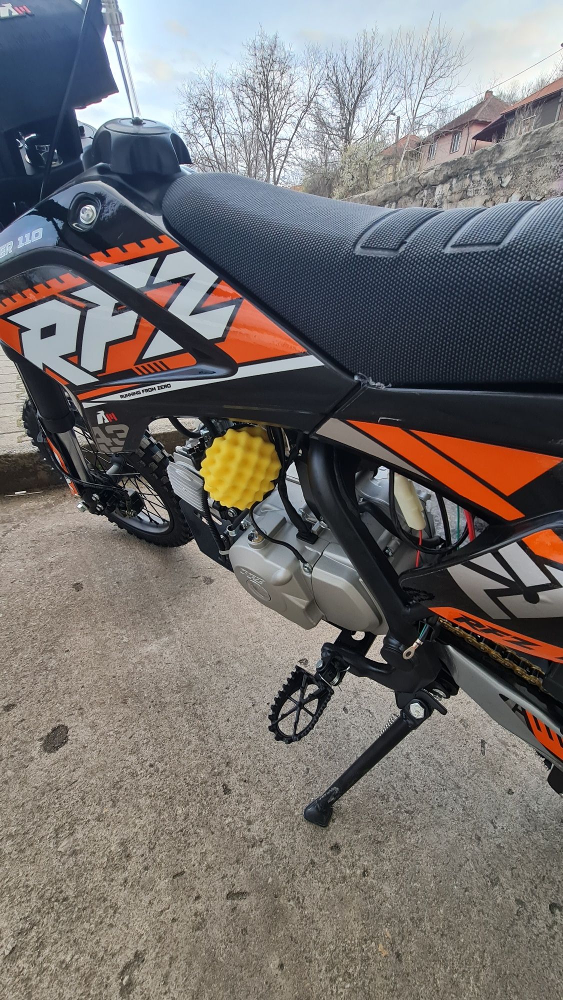 Motocross Motor Enduro Apollo RFZ 110cc Automat E-Start Far LED