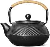 Ceainic fonta VonShef, 800 ml, japonez, cu infuzor, negru